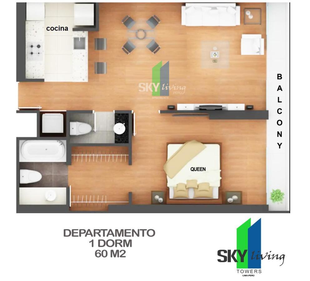 Skyliving Towers Apartments - Peru Lima Eksteriør bilde